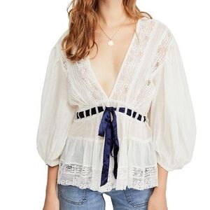 Favorite Romance Crochet Inset Tunic